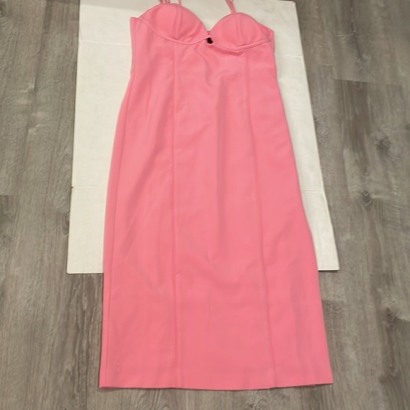 NWOT BARDOT TAILORED MIDI DRESS IN PINK SORBT Size 12/XL - Picture 8 of 14
